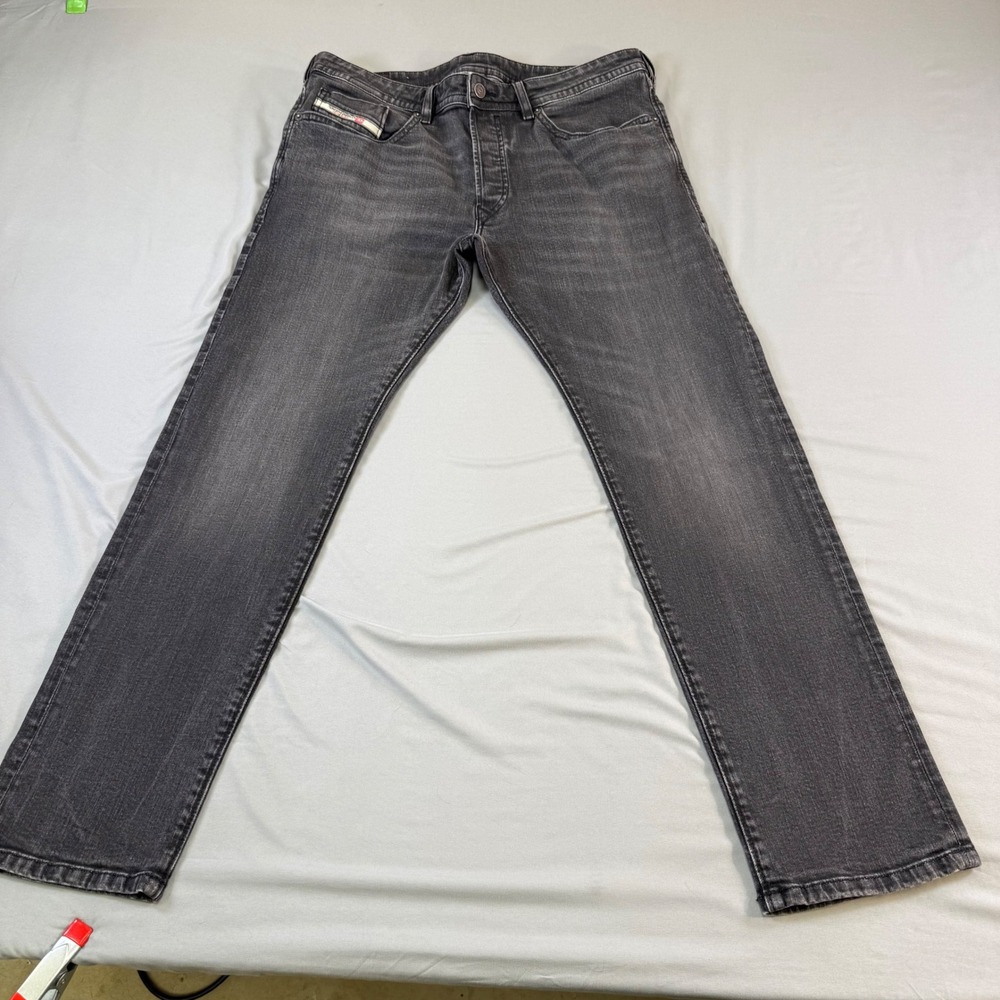Diesel Men's Dark Gray Straight Jeans